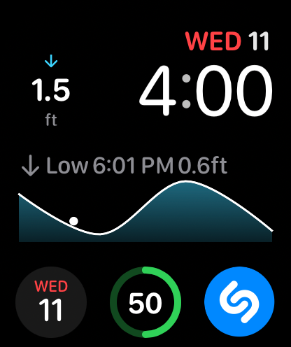 Watch face with Surge complication